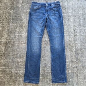 DL1961 Russell Slim Straight Jeans Hint Mens 31x34(30.5x33) Stretch Tencel Blue